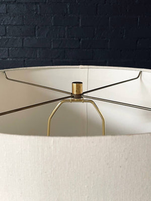 Mid-Century Hollywood Regency Italian Blue Swirl Murano Table Lamp, c.1960’s