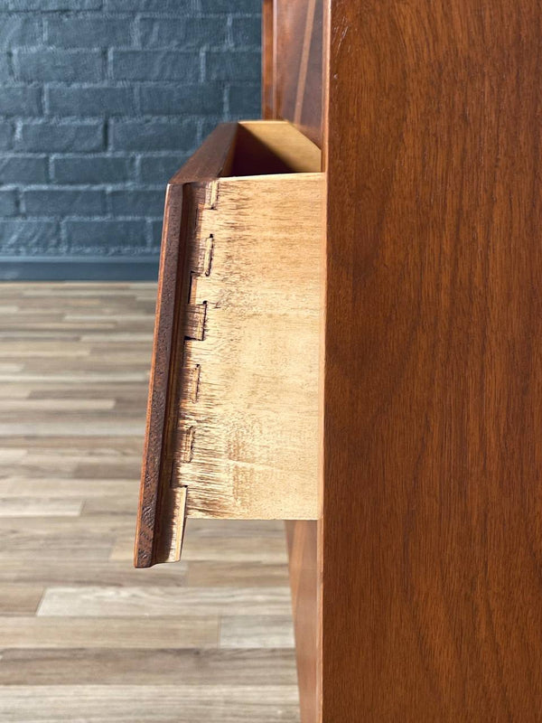 Mid-Century Modern Walnut Dresser w/ Slated Drawers by Ward Furniture, c.1960’s