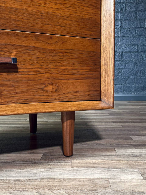 Mid-Century Modern “Tower Suite” Rosewood & Pecan Highboy Dresser  by Lane, c.1970’s