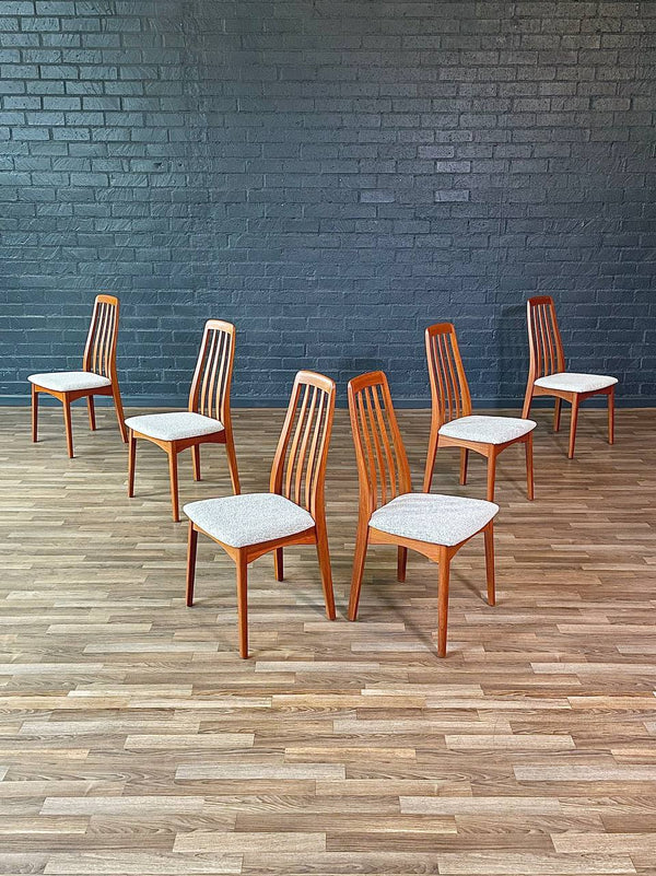 Set of 6 Mid-Century Swedish Modern Teak Dining Chairs by Svegards Markaryd, c.1960’s