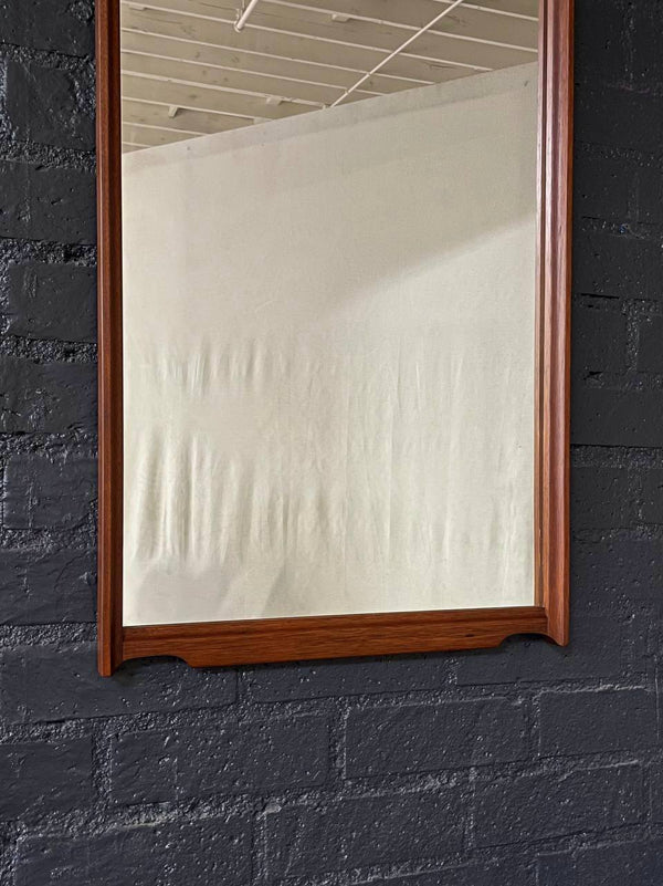 Mid-Century Modern Walnut Wall Mount Mirror, c.1960’s
