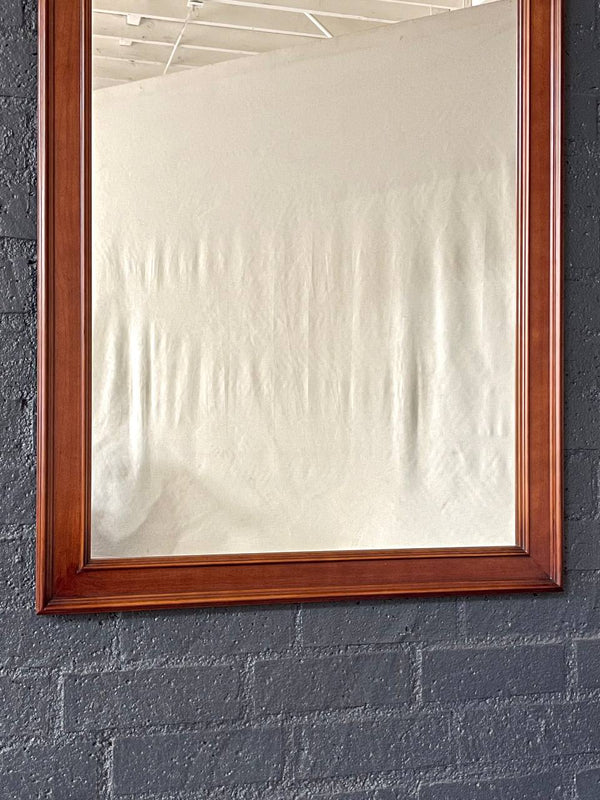 Mid-Century Modern Cherry Wood Wall Hanging Mirror, c.1960’s