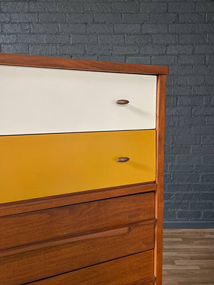 Mid-Century Modern Two-Tone Lacquered Highboy Dresser, c.1960’s
