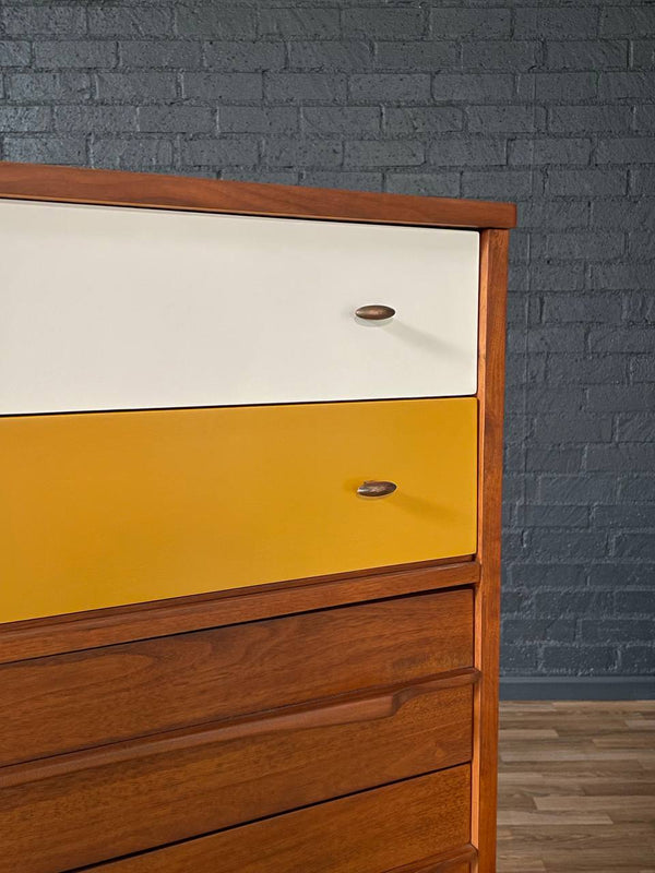 Mid-Century Modern Two-Tone Lacquered Highboy Dresser, c.1960’s