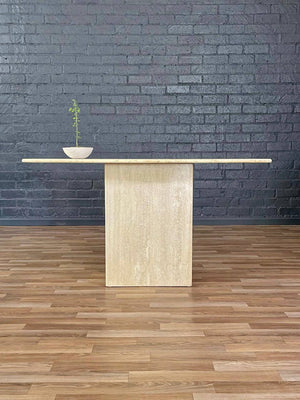 Post Modern Italian Travertine Console Table, c.1980’s