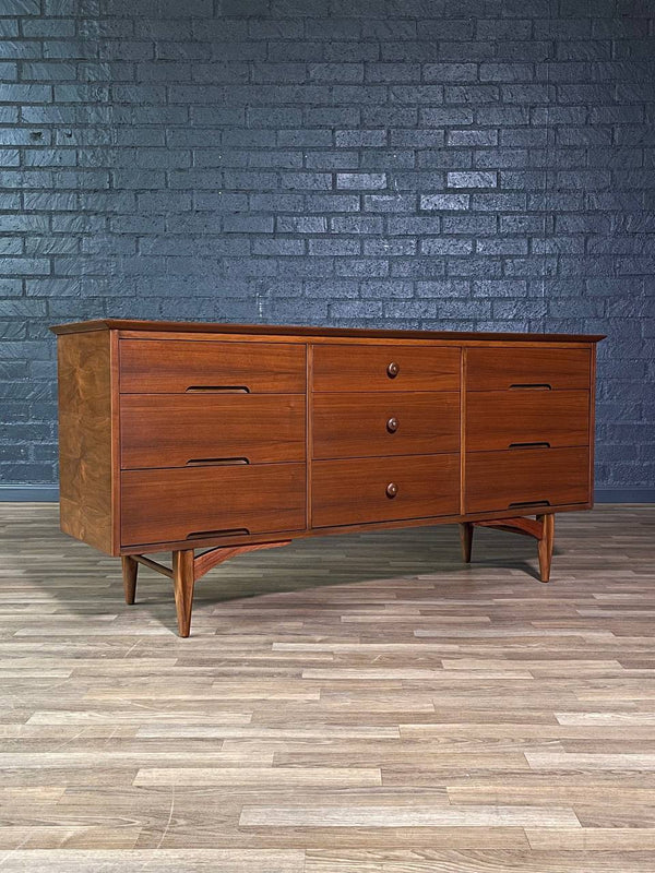 Mid-Century Californian Modern “Vega” Walnut Dresser by Morris of CA, c.1960’s