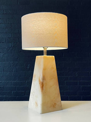 Mid-Century Modern Pyramid Style Resin Table Lamp, c.1960’s