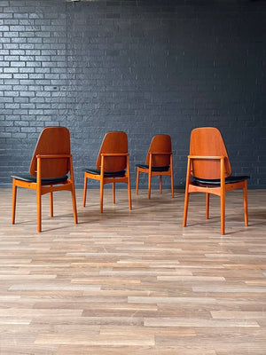 Set of 4 Mid-Century Danish Modern Teak Dining Chairs, c.1960’s