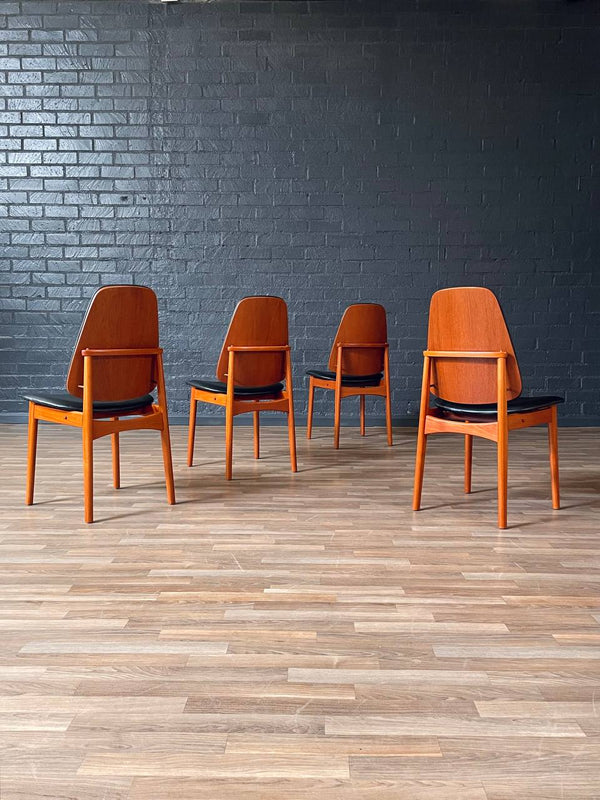 Set of 4 Mid-Century Danish Modern Teak Dining Chairs, c.1960’s
