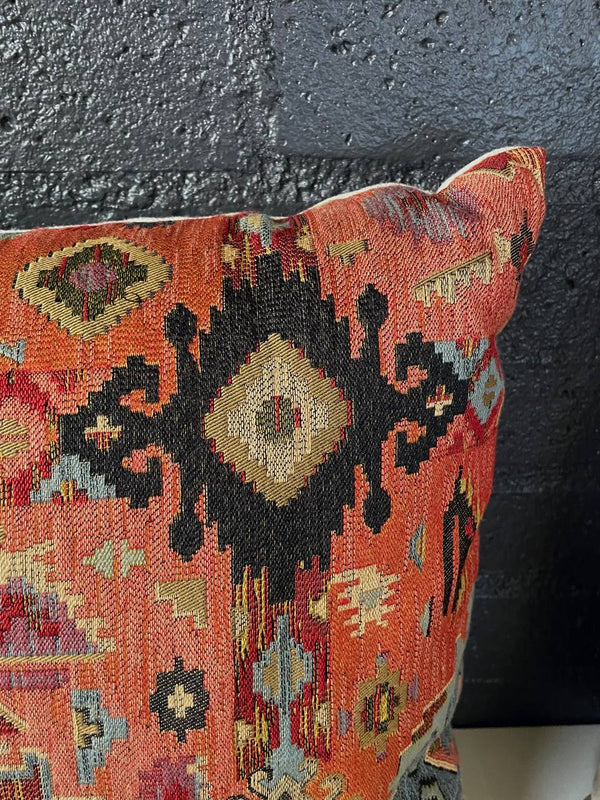 Pair of Antique Italian Decorative Square Textile Pillow Set, c.1920’s