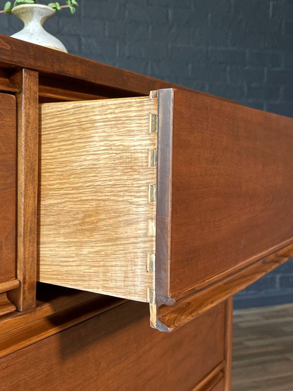 Mid-Century Modern Walnut Highboy Dresser by Dixie, c.1960’s