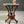Antique Victorian Eastlake Walnut & White Marble Parlor Table on Casters, c.1900's