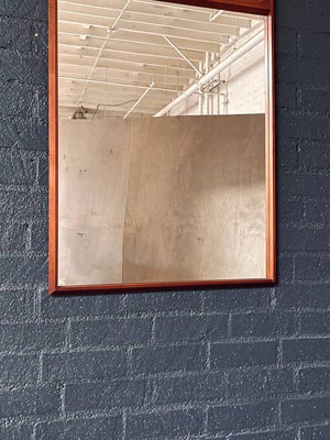 Mid-Century Modern Walnut Wall-Hanging Mirror, c.1960’s