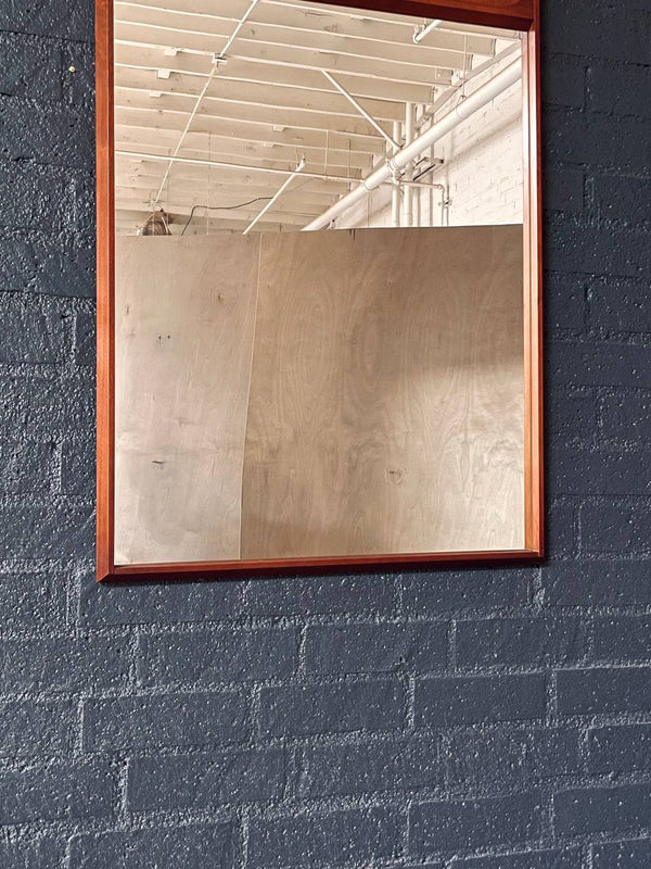Mid-Century Modern Walnut Wall-Hanging Mirror, c.1960’s