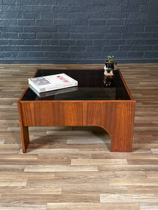 Mid-Century Italian Modern “Oriolo” Smoke Glass Coffee Table by Claudio Salocchi, c.1960’s