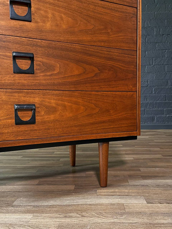 Mid-Century Modern Walnut Highboy Dresser by Dixie, c.1960’s