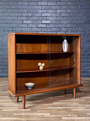 Mid-Century Modern Bow Front Bookcase Credenza, c.1960’s