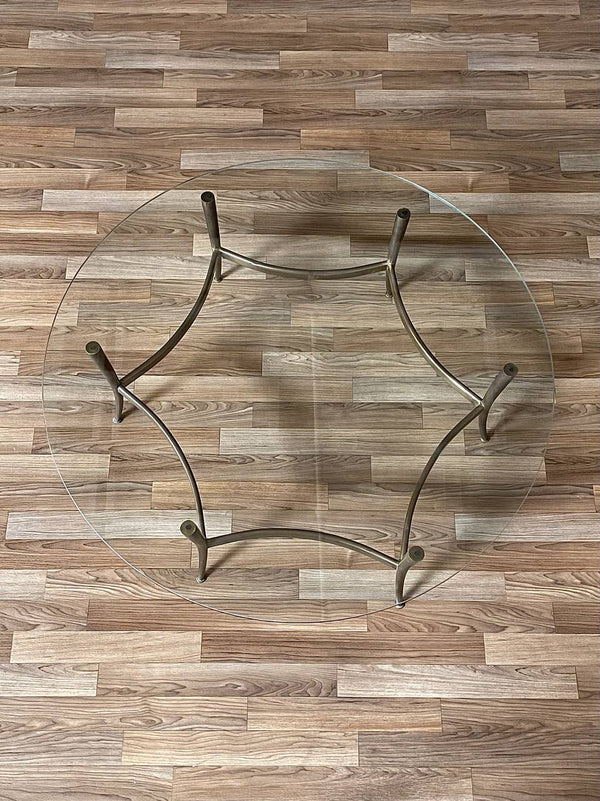 Mid-Century Italian Modern Brass & Glass Coffee Table, c.1960’s