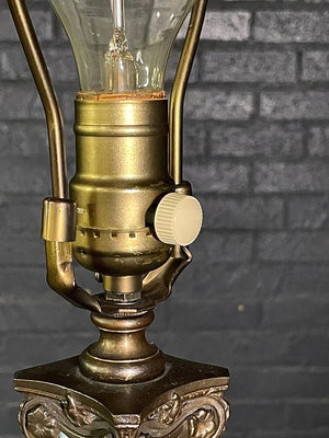 Pair of American French Neoclassical Revival Patinated Bronze Griffin Floor Lamps, c.1950's