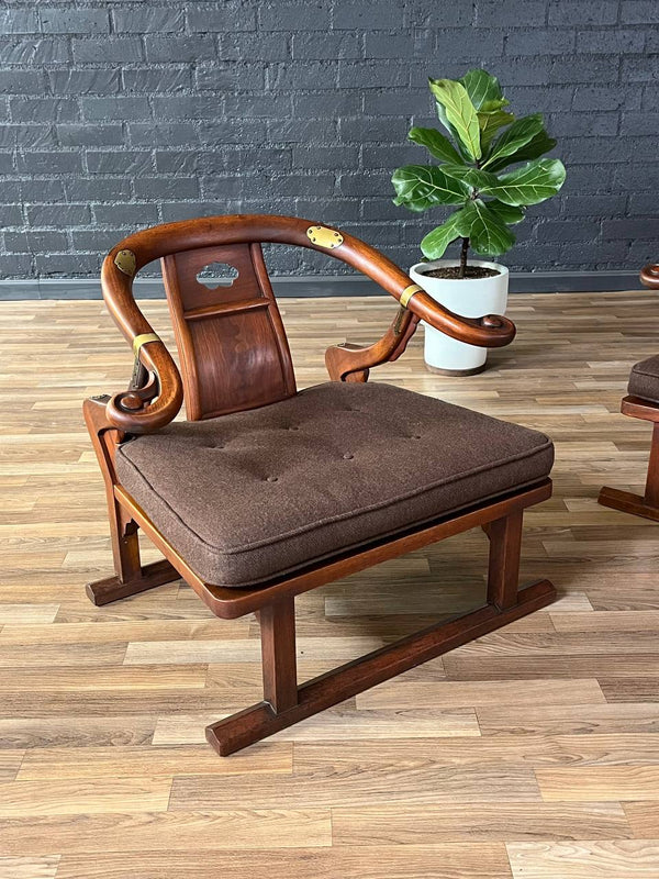 Pair of Mid-Century “Far East Collection” Armchairs by Michael Taylor for Baker, c.1950’s