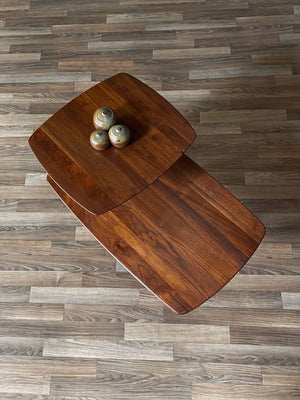 Mid-Century Modern Two-Tier Walnut Side Table by Ace-Hi, c.1960’s