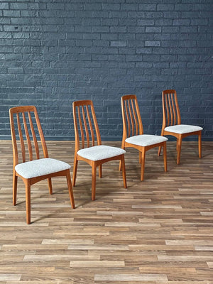 Set of 4 Mid-Century Modern Teak Dining Chairs, c.1970’