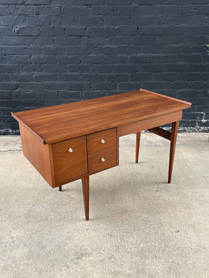 Mid-Century Modern Sculpted Walnut Desk by American of Martinsville, c.1960’s