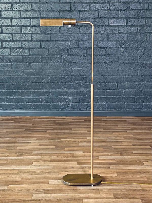 Mid-Century Californian  Modern Articulating Brass Floor Lamp by Casella, c.1970’s