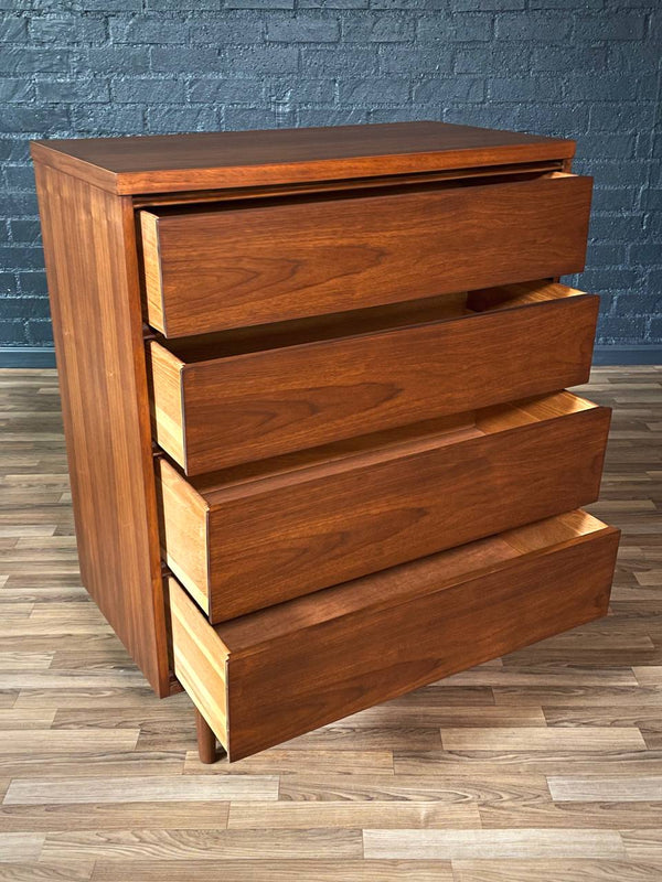 Mid-Century Modern Walnut Highboy Dresser, c.1960’s