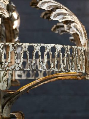 Italian Renaissance Revival Painted Iron Six-Light Chandelier, c.1940's