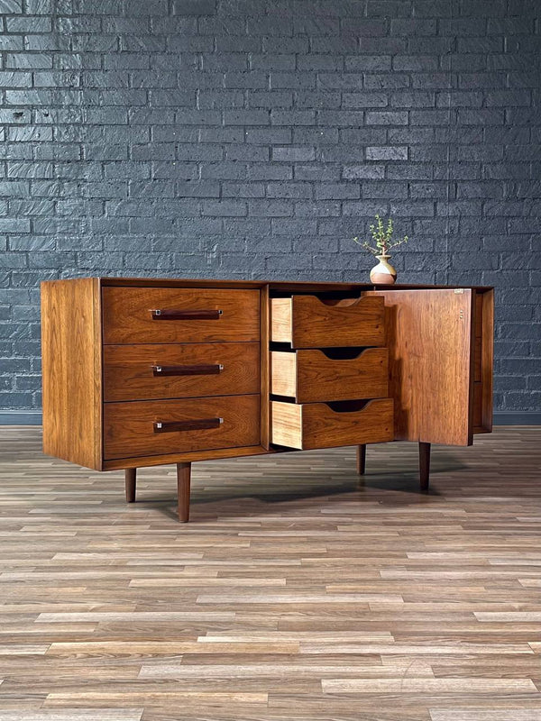 Mid-Century Modern “Tower Suite” Rosewood & Pecan Dresser by Lane, c.1970’s
