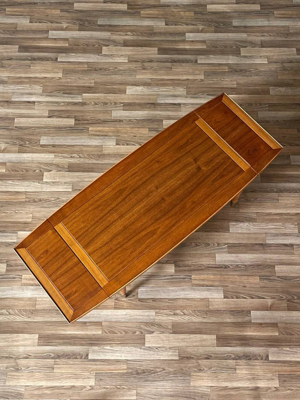 Lane “Copenhagen” Walnut Drop Leaf Coffee Table / Bench, c.1950’s