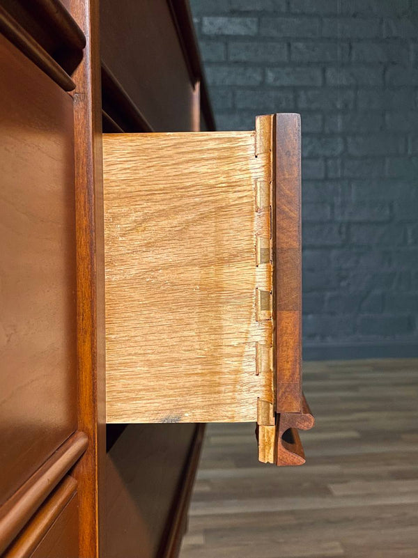 Mid-Century Modern 9-Drawer Walnut Dresser by Dixie, c.1960’s
