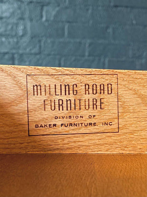 Mid-Century Modern Desk w/ Leather Top by Milling Road, c.1960’s