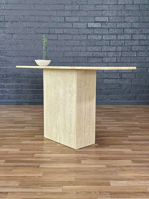 Post Modern Italian Travertine Console Table, c.1980’s