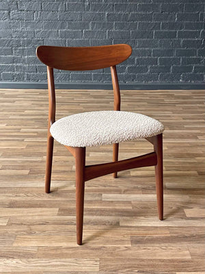 Set of 4 Mid-Century Danish Modern Walnut Dining Chairs, c.1960’s