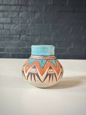 Vintage Native American “Hopi Maiden” Ceramic Sculpture by Terry Slonaker