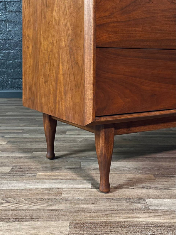 Mid-Century Modern Walnut Highboy Dresser by Unagusta, c.1960’s
