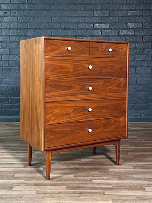 Mid-Century Modern “Declaration” Highboy Dresser by Kipp Stewart for Drexel, c.1950’s