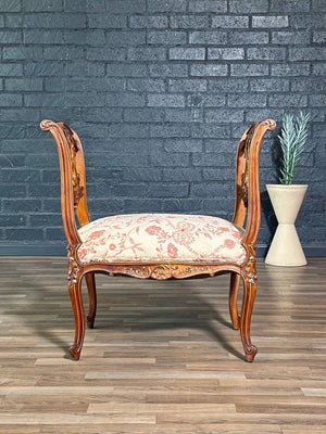 French Louis XV Rococo Style Boudoir Dressing Bench, c.1920’s