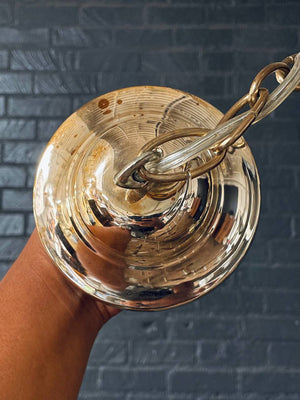 Italian Mid-Century Modern Chrome & Lucite Chandelier by Gaetano Sciolari, c.1960’s