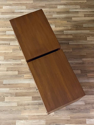 Pair of Mid-Century Modern Night Stands with Brass Accents, c.1960’s