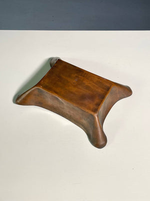 Vintage Hand-Wrought Copper Sculptural Tray by Cassel Industries, c.1960's