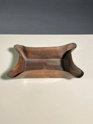 Vintage Hand-Wrought Copper Sculptural Tray by Cassel Industries, c.1960's