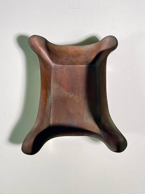 Vintage Hand-Wrought Copper Sculptural Tray by Cassel Industries, c.1960's