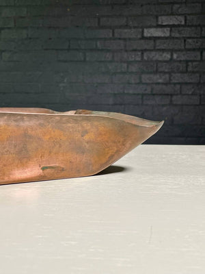 Vintage Hand-Wrought Copper Sculptural Tray by Cassel Industries, c.1960's