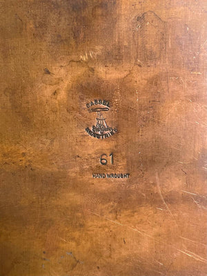 Vintage Hand-Wrought Copper Sculptural Tray by Cassel Industries, c.1960's