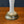 Mid Century Modern Italian Murano Glass Table Lamp with Decoration & Brass Base, c.1970's