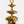 Italian Regency Gilt Tole 3-Tier Palm Leaf Stand, c.1960's