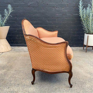 Vintage Antique Carved Love Seat Sofa, c.1940’s